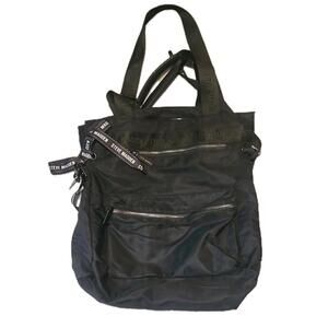 Steve Madden Backpack Black Bookbag large Bag School Travel Everyday 16×18 in